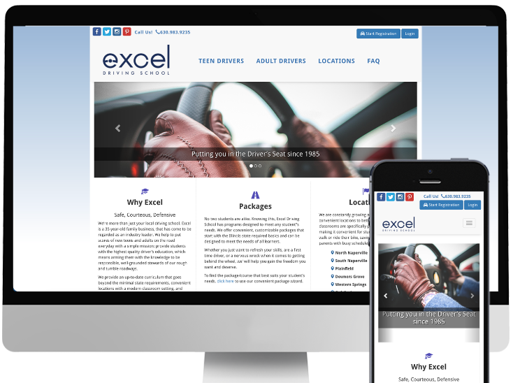 Excel Driving School project screenshot